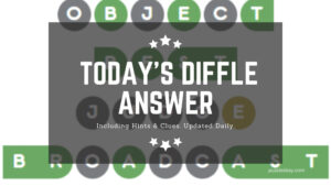 Diffle Answer Today (January 25, 2025) - Puzzlesbay