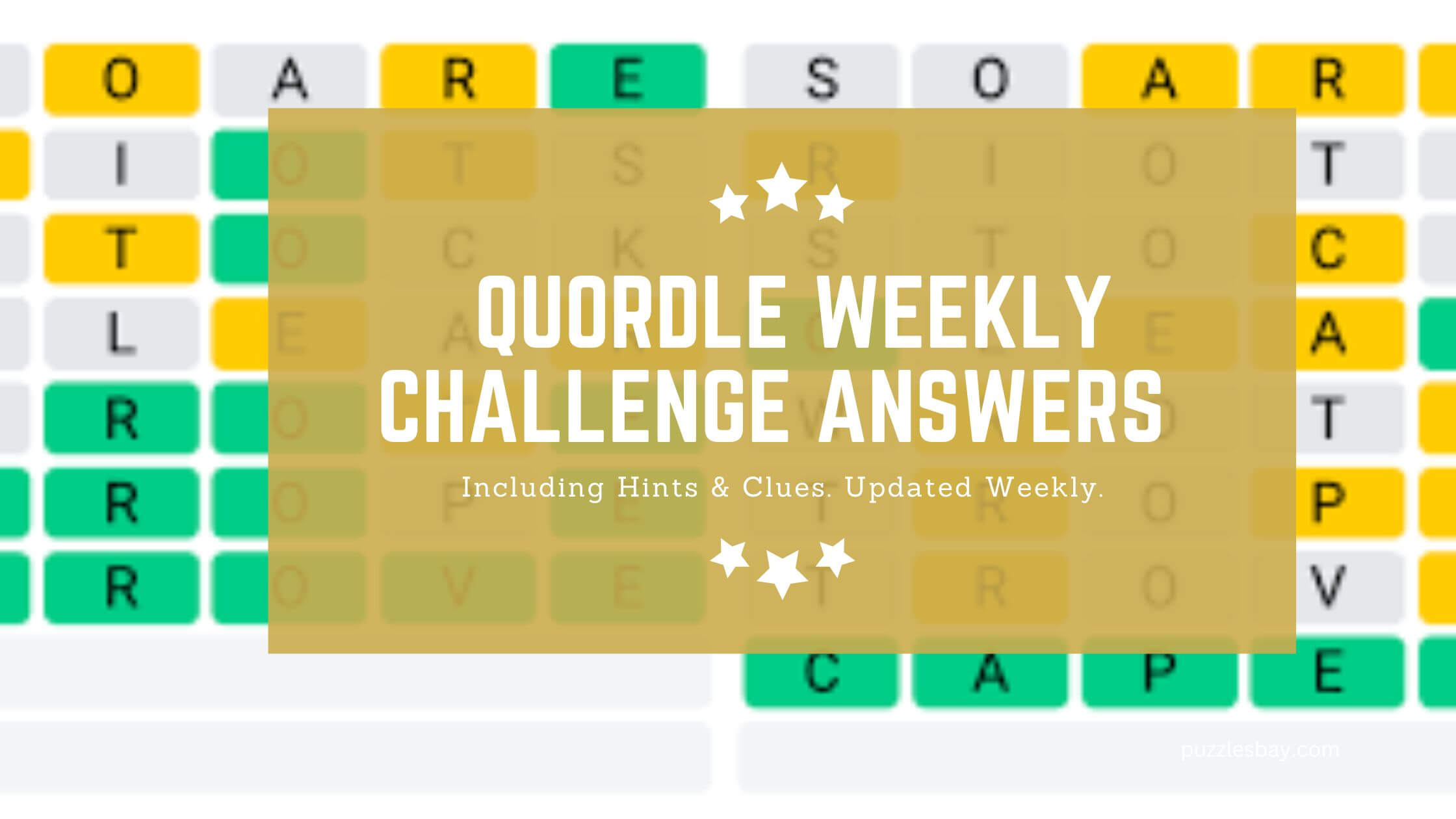 Quordle Weekly Challenge Answers & Hints (April 28 May 4, 2025
