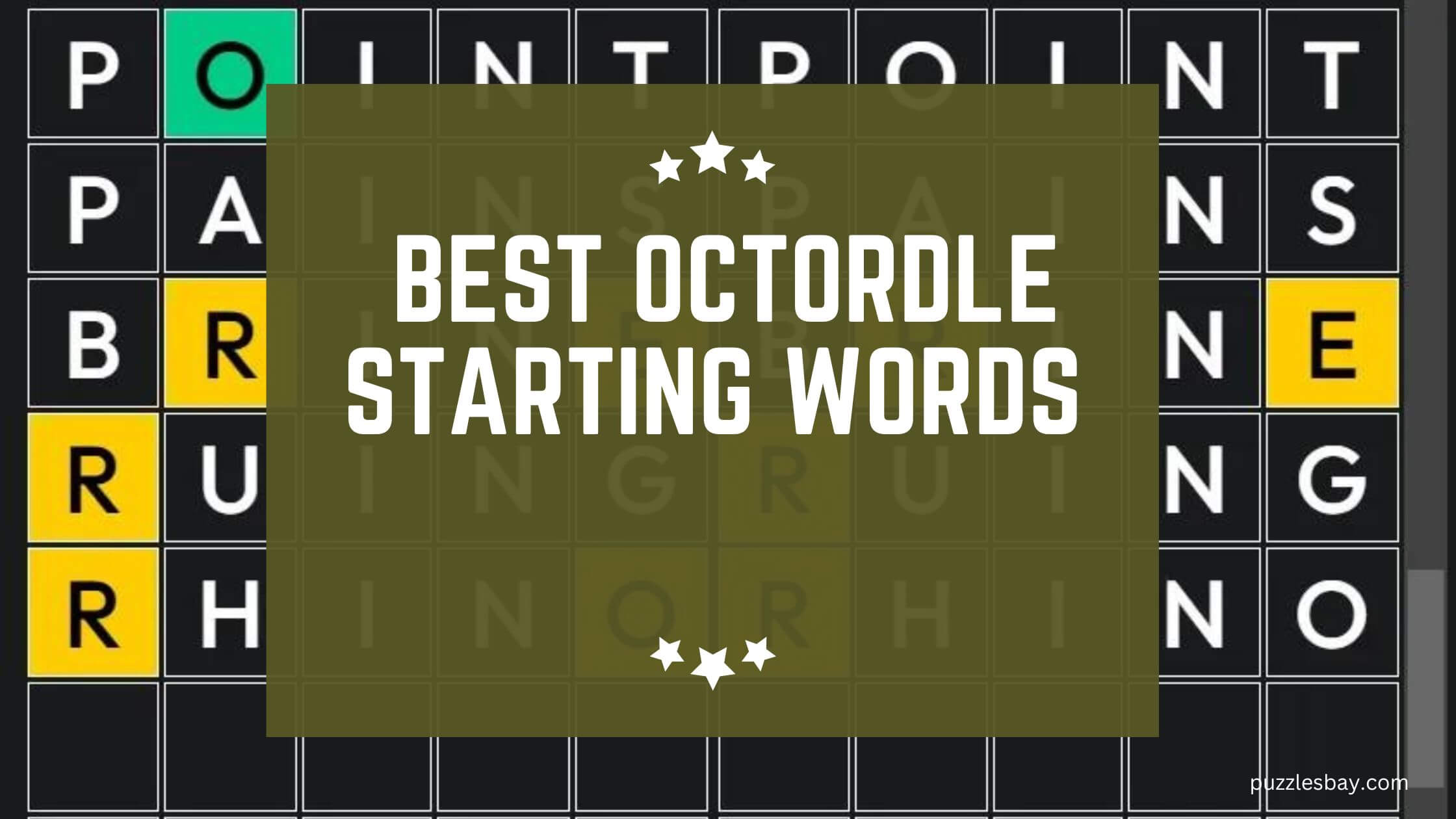 Best Octordle Starting Words - Puzzlesbay