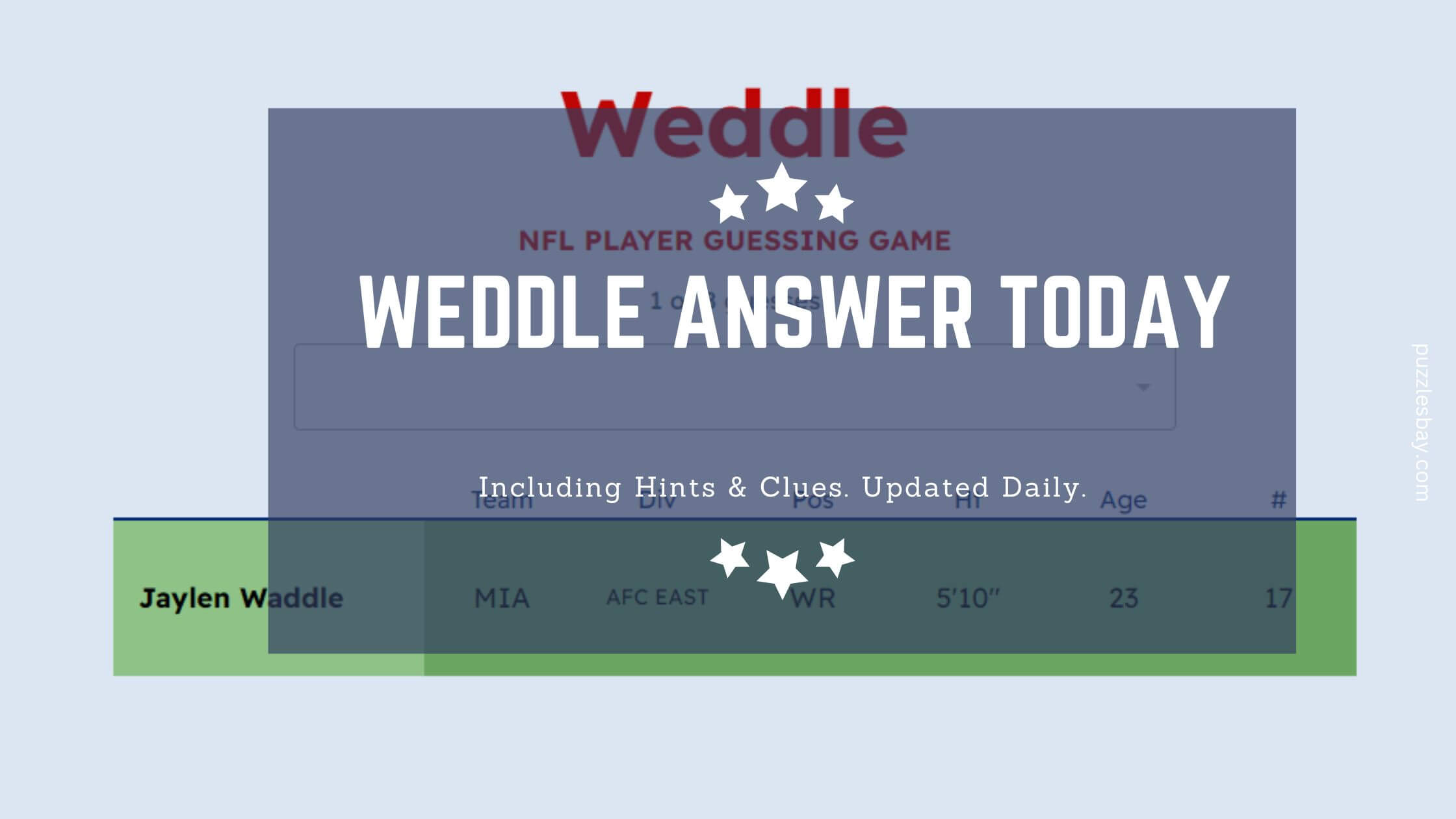Weddle Answer Today (May 2, 2025) - Puzzlesbay